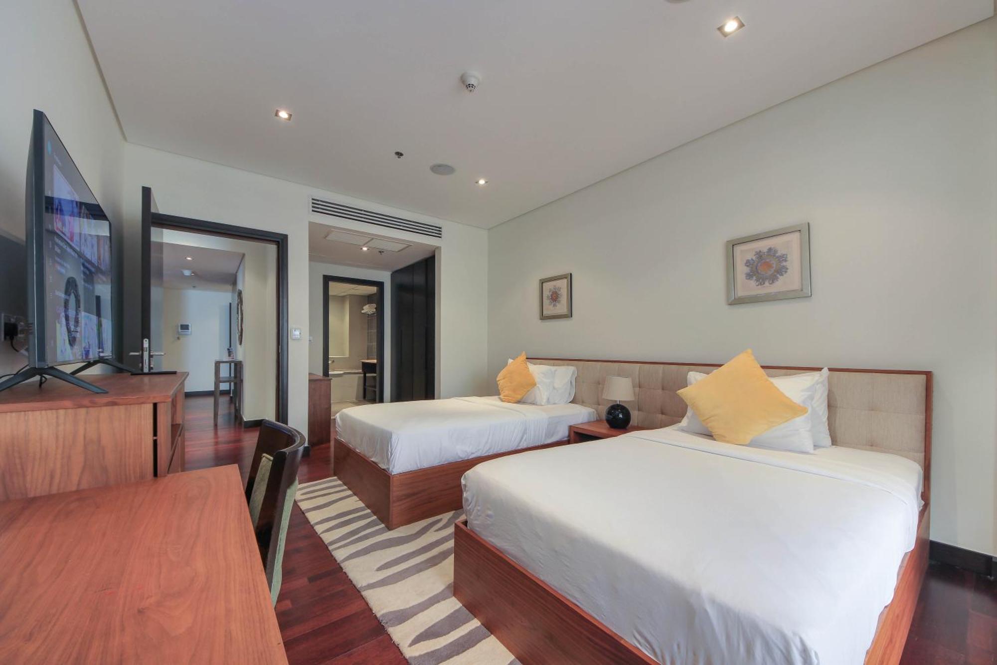 Luxe Getaways Royal Amwaj Palm Jumeirah Resort Apartment Holiday Home Dubai Oda fotoğraf
